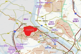 김포 마산,운양,장기,양촌읍 일원의 김포한강2공공주택지구 조성 본격화