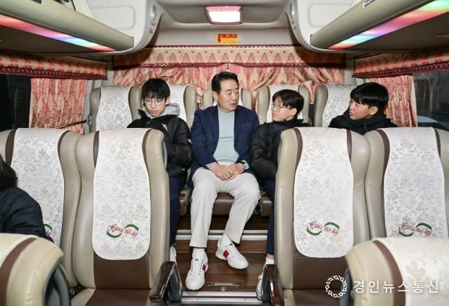 포천시-포천교육지원청, 학생통학 순환버스 ‘포춘버스’ 현장 점검실시